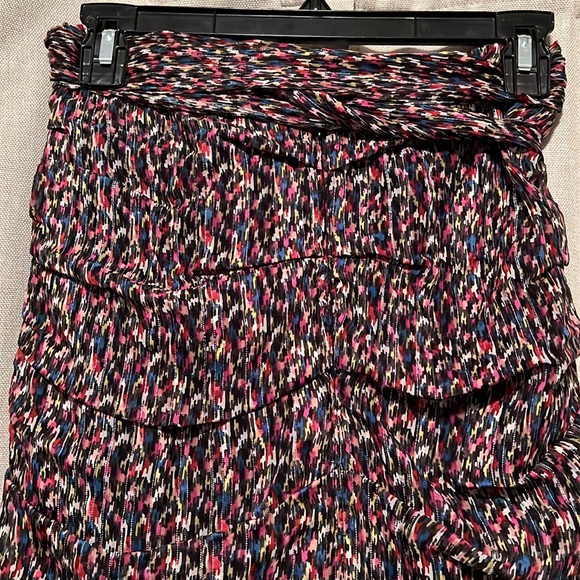 Ba&sh Silk Blend Ruched Tie Waist Dina Skirt Medium - Picture 8 of 14